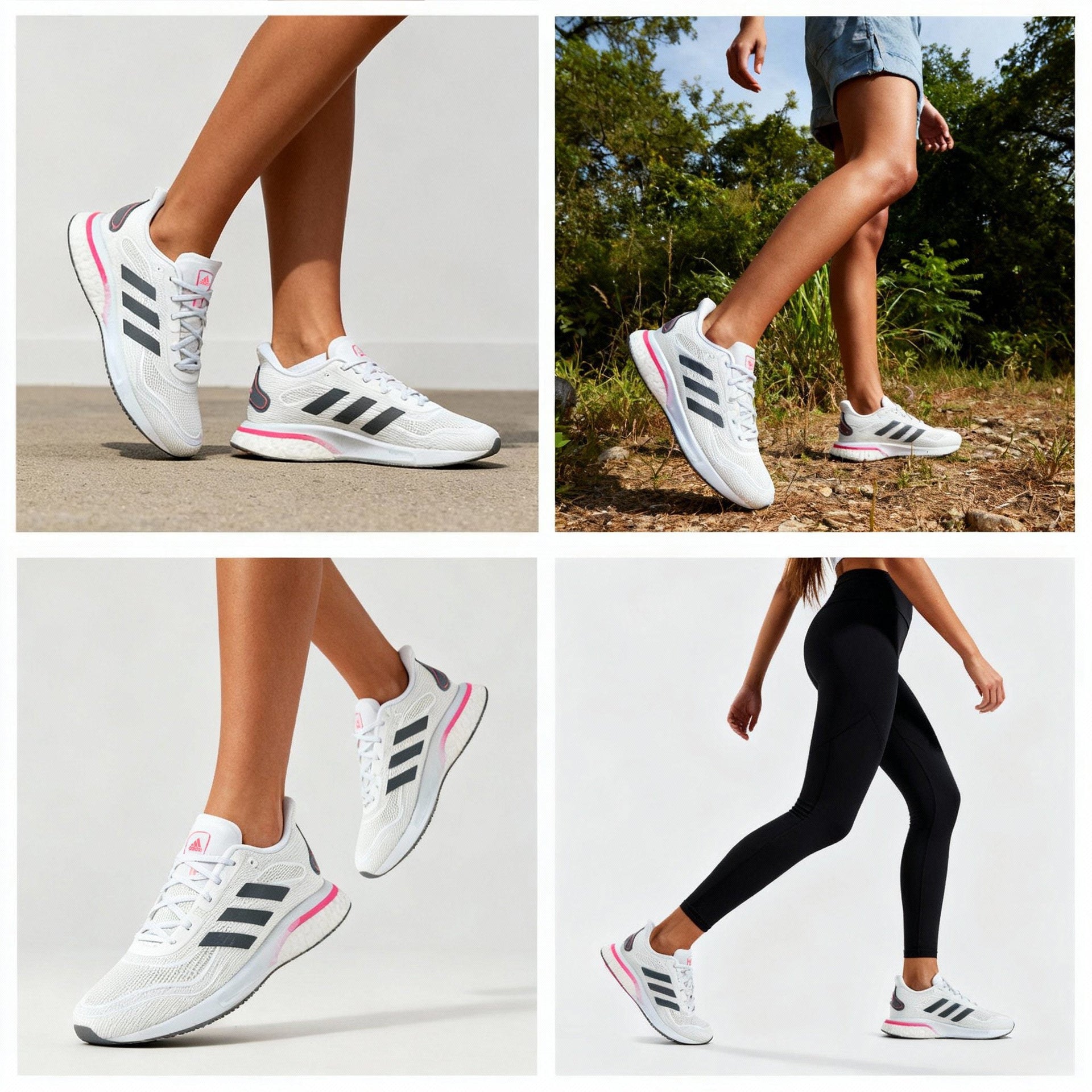 adidas SUPERNOVA Boost W - Damen Laufschuhe Sport Fitness Schuhe Weiß FV6020