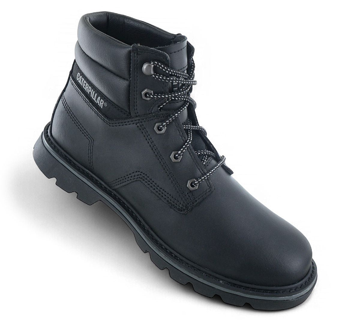 CAT Caterpillar Quadrate - Herren Winter Stiefel Boots Leder Schwarz P723802