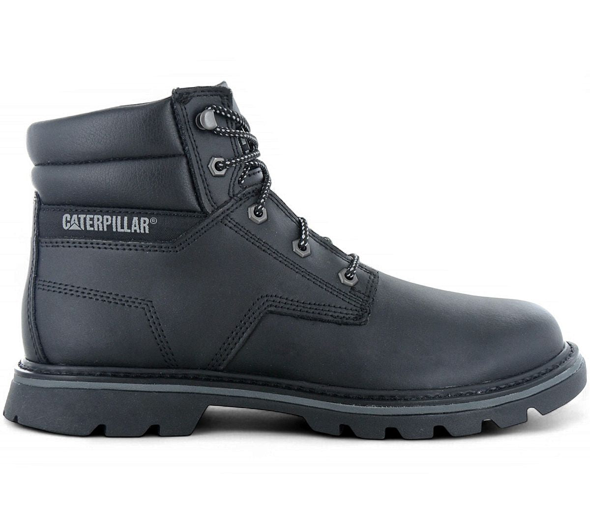 CAT Caterpillar Quadrate - Herren Winter Stiefel Boots Leder Schwarz P723802